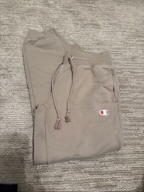 Women’s Champion Taupe Joggers with Logo